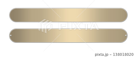 金の金属プレート　セット03 138018020