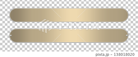 金の金属プレート　セット03 138018020