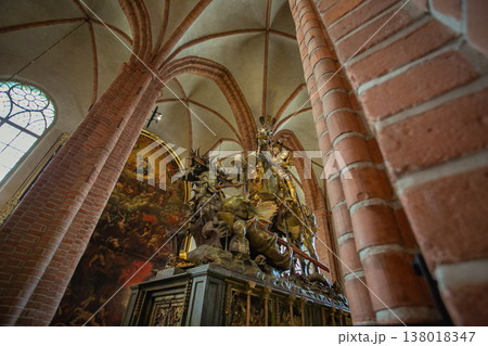 スウェーデン・ストックホルムのガムラスタン（旧市街）にあるドイツ教会 138018347