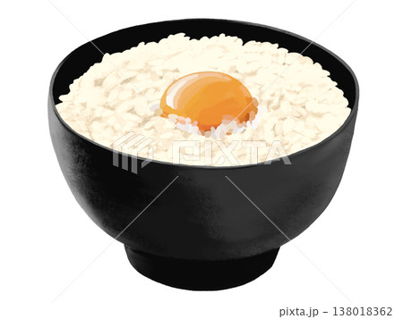 玉子かけご飯(黒椀) 玉子かけご飯(黒椀) 138018362