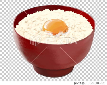 玉子かけご飯（赤椀） 138018363