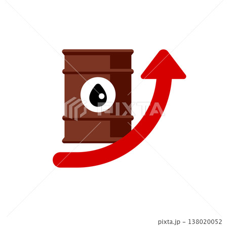 原油・石油 ベクターアイコン (不足・値上がり・高騰) 138020052