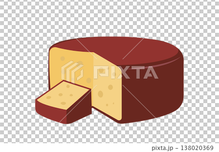 Hard cheese with a red rind Hard cheese with a red rind 138020369