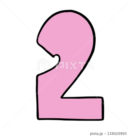 Hand writing 2 number for number design, math, font, counting, text, message, initials, card, sticker, tattoo, education book, name design, shirt print, brooch, pin, patch, icon, kid drawing style Hand writing 2 number for number design, math, font, counting, text, message, initials, card, sticker, tattoo, education book, name design, shirt print, brooch, pin, patch, icon, kid drawing style 138020993