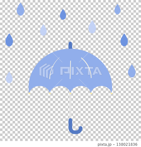 シンプルな傘のアイコン｜傘,雨具,天気,梅雨 138021836