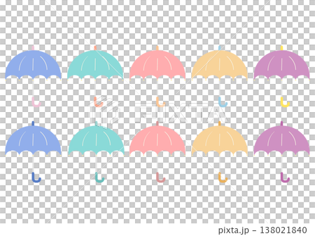 シンプルな傘のアイコン｜傘,雨具,天気,梅雨 138021840