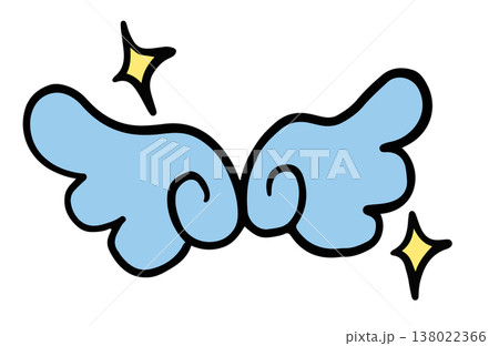 Hand drawn angel wings for cartoon, comic, mascot, kid costume, school event, decoration, human, people, fairy tale, plush toy, kid doll, sticker, cute patch, print, card, icon Hand drawn angel wings for cartoon, comic, mascot, kid costume, school event, decoration, human, people, fairy tale, plush toy, kid doll, sticker, cute patch, print, card, icon 138022366