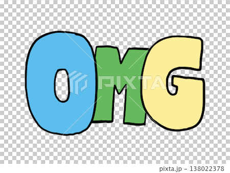 Hand writing OMG letters for surprise, mood, feelings, expression, shocking deal, online shopping, grocery shopping, supermarket, brochure, sticker, campaign badge, promotion, marketing, business 138022378