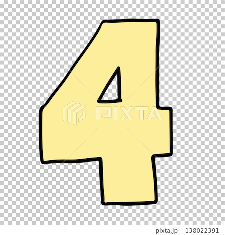 Hand writing 4 number for number design, math, font, counting, text, message, initials, card, sticker, tattoo, education book, name design, shirt print, brooch, pin, patch, icon, kid drawing style Hand writing 4 number for number design, math, font, counting, text, message, initials, card, sticker, tattoo, education book, name design, shirt print, brooch, pin, patch, icon, kid drawing style 138022391