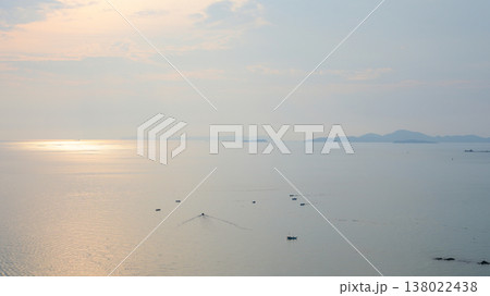 beautiful view of sea and sky in the morning, natural background 138022438
