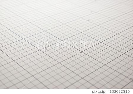 gray cutting mat board background with line and scale measure guide pattern for object art design, tool equipment of diy craft work 138022510
