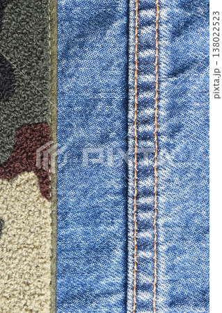 blue denim texture background, jean fashion style 138022523