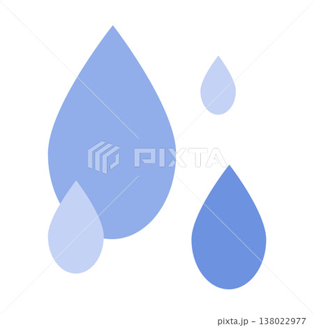 雨と雨粒のシンプルなイラスト|雨,雨粒,水滴,天気 雨と雨粒のシンプルなイラスト|雨,雨粒,水滴,天気 138022977