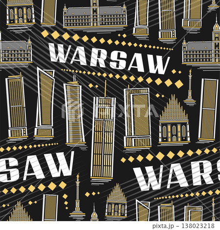 Vector Warsaw Seamless Pattern Vector Warsaw Seamless Pattern 138023218