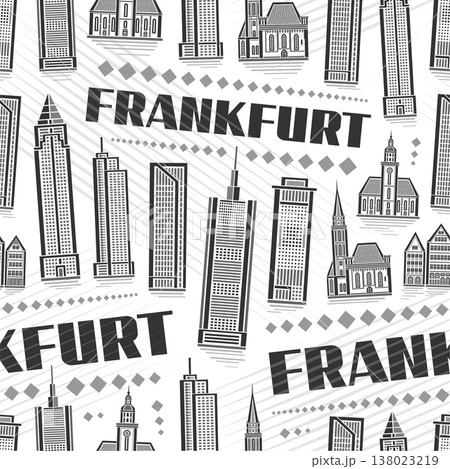 Vector Frankfurt Seamless Pattern Vector Frankfurt Seamless Pattern 138023219