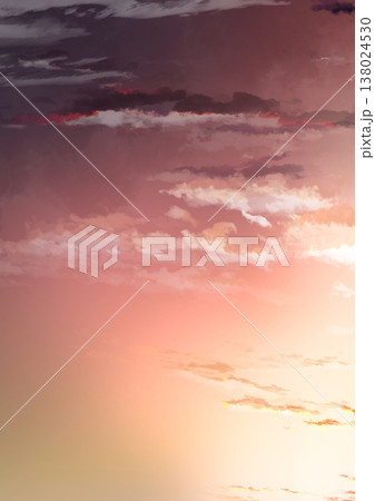 いろいろな時間帯の空と雲と太陽の背景 いろいろな時間帯の空と雲と太陽の背景 138024530