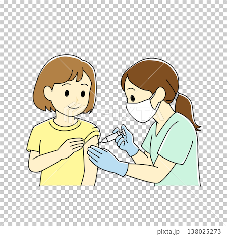 一名護士輕柔地為女病人注射。 138025273