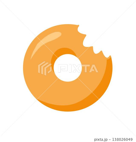 bitten donut food dessert illustration bitten donut food dessert illustration 138026049