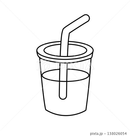cup of drink icon, outline cup of drink icon, outline 138026054