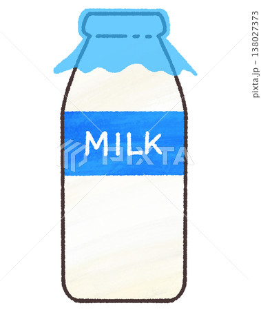 蓋のついた牛乳瓶 138027373