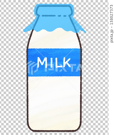 Milk bottle with lid 138027373