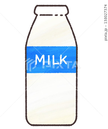 蓋をとった牛乳瓶 138027374