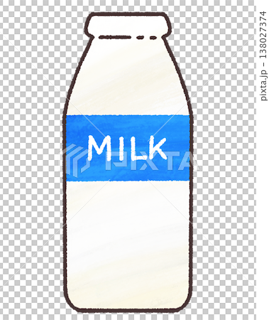 蓋をとった牛乳瓶 138027374