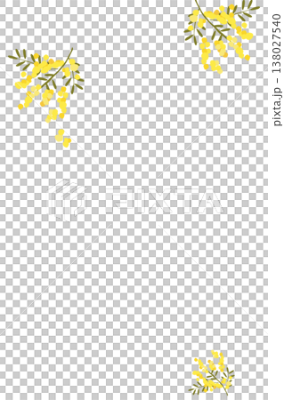 背景插圖,以含羞草花為主題(直式版) 背景插圖,以含羞草花為主題(直式版) 138027540