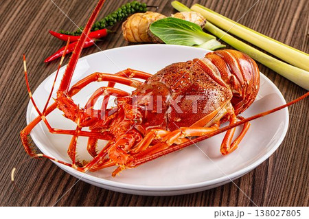 Delicous expensive Steamed omar lobster 138027805