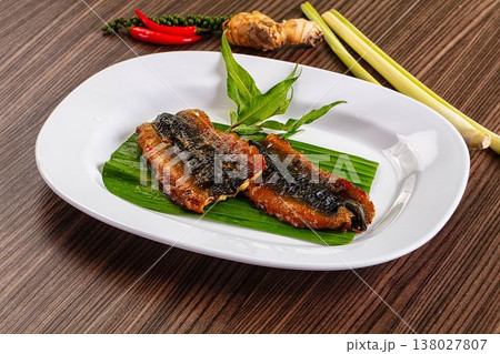 Gourmet Grilled fresh eel fish Gourmet Grilled fresh eel fish 138027807