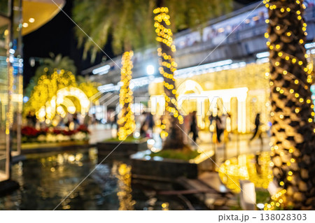 Christmas Lights and Reflections 138028303