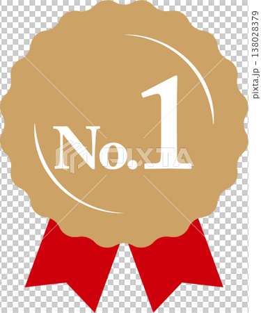 Rank 1: Medal and Ribbon Rank Icon No. 1 Red Gold Rank 1: Medal and Ribbon Rank Icon No. 1 Red Gold 138028379