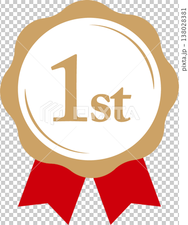 Rank 1: Medal and Ribbon Rank Icon No. 1 Red Gold Rank 1: Medal and Ribbon Rank Icon No. 1 Red Gold 138028381