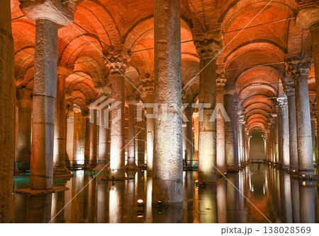 Ancient Basilica cistern in Istanbul, Turkey Ancient Basilica cistern in Istanbul, Turkey 138028569