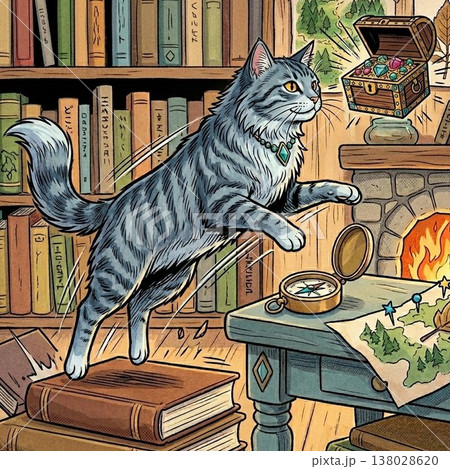 かわいいノルウェージャンフォレストキャット 138028620