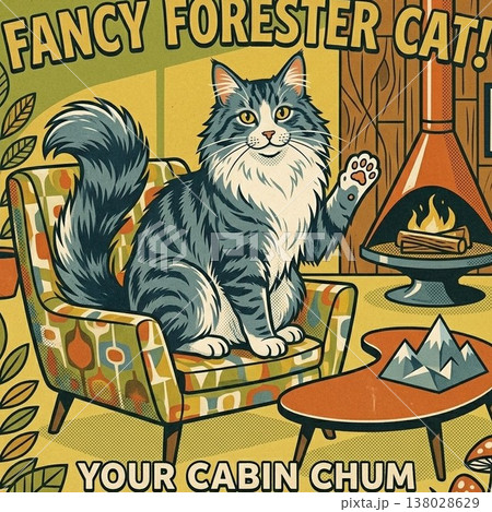 かわいいノルウェージャンフォレストキャット 138028629