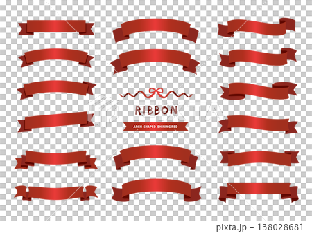 亮紅色絲帶相框套裝，採用華麗的金屬裝飾材質。 138028681