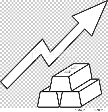 金價上漲示意圖（僅線圖） 138028947