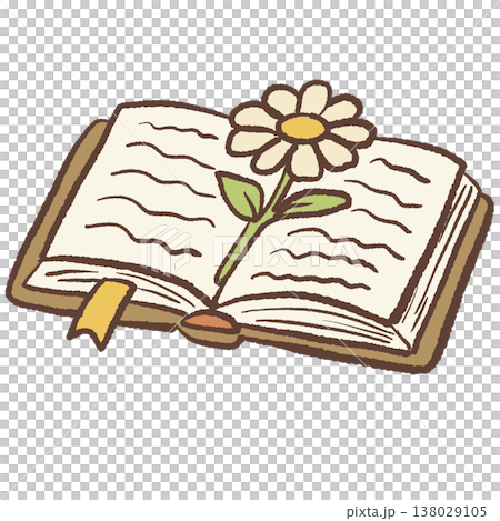 Open book with daisy flower bookmark cozy reading illustration pastel cottagecore bookish clipart for planners stickers journaling Open book with daisy flower bookmark cozy reading illustration pastel cottagecore bookish clipart for planners stickers journaling 138029105