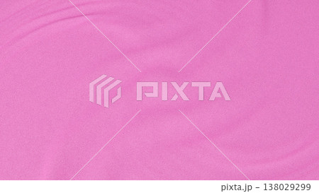 Realistic texture of soft flowing fabric with elegant pleats and curves. 138029299