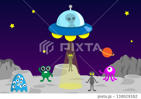 惑星にいる宇宙人達とUFO 138029382