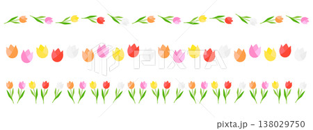 チューリップのライン3種セット 138029750