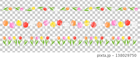 チューリップのライン3種セット 138029750