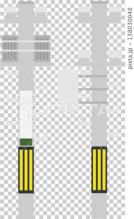Illustration set with copy space for wrap-around and projecting billboards used for utility pole advertising. 138030048