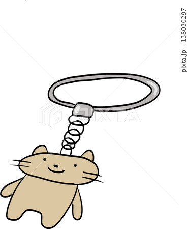 かわいいねこのキーホルダー 138030297