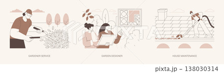 Outdoor services isolated cartoon vector illustrations se Outdoor services isolated cartoon vector illustrations se 138030314