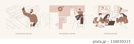 Home renovation services isolated cartoon vector illustrations se Home renovation services isolated cartoon vector illustrations se 138030315
