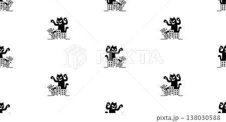 cat seamless pattern monster black giant kitten calico destroyer pet cartoon vector tile background gift wrapping paper repeat wallpaper doodle illustration isolated design cat seamless pattern monster black giant kitten calico destroyer pet cartoon vector tile background gift wrapping paper repeat wallpaper doodle illustration isolated design 138030588
