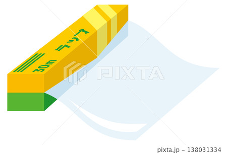 食品用ラップ（ラップフィルム）のイメージイラスト 138031334