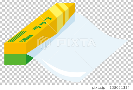 食品用ラップ（ラップフィルム）のイメージイラスト 138031334